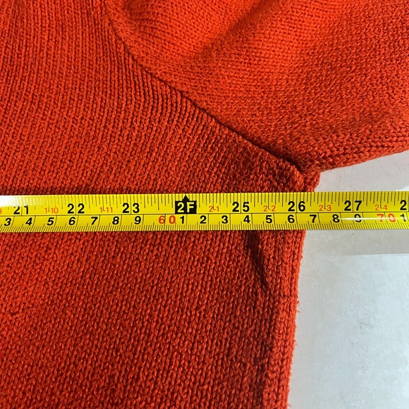 Men's Polo Ralph Lauren Orange XL Sweater With Blue Pony Logo - Picture 6 of 9